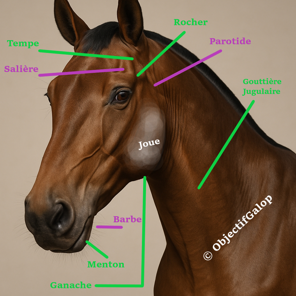 Les parties exterieures du cheval